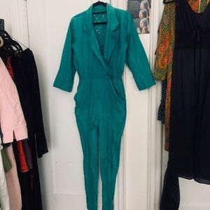 Vintage Teal/green jumpsuit